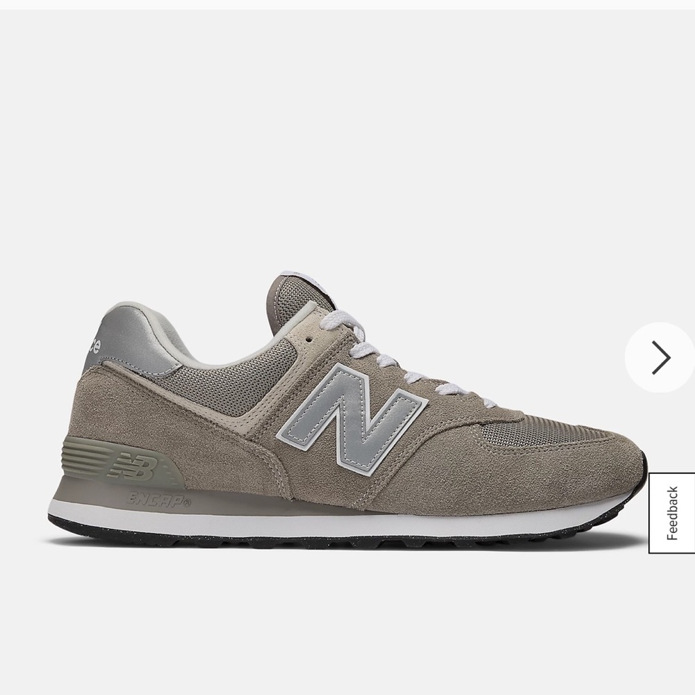 NWOB New Balance 574 Core - Grey/White - 7.5 Women